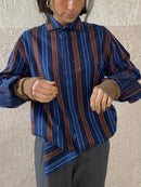 Longsleeve blau Frühlingshemd - Kleiderhaufen - Default Title