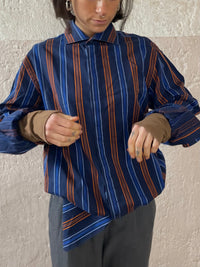 Longsleeve blau Frühlingshemd - Kleiderhaufen - Default Title