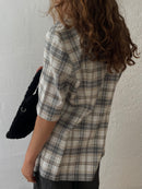 Kariertes Kurzarmhemd M - Kleiderhaufen - Default Title