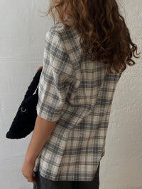 Kariertes Kurzarmhemd M - Kleiderhaufen - Default Title