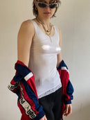 Spaghetti Top Vintage Y2K Shirt White - M