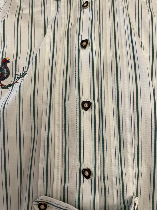 Bluse mit Herz Knöpfen und Henne