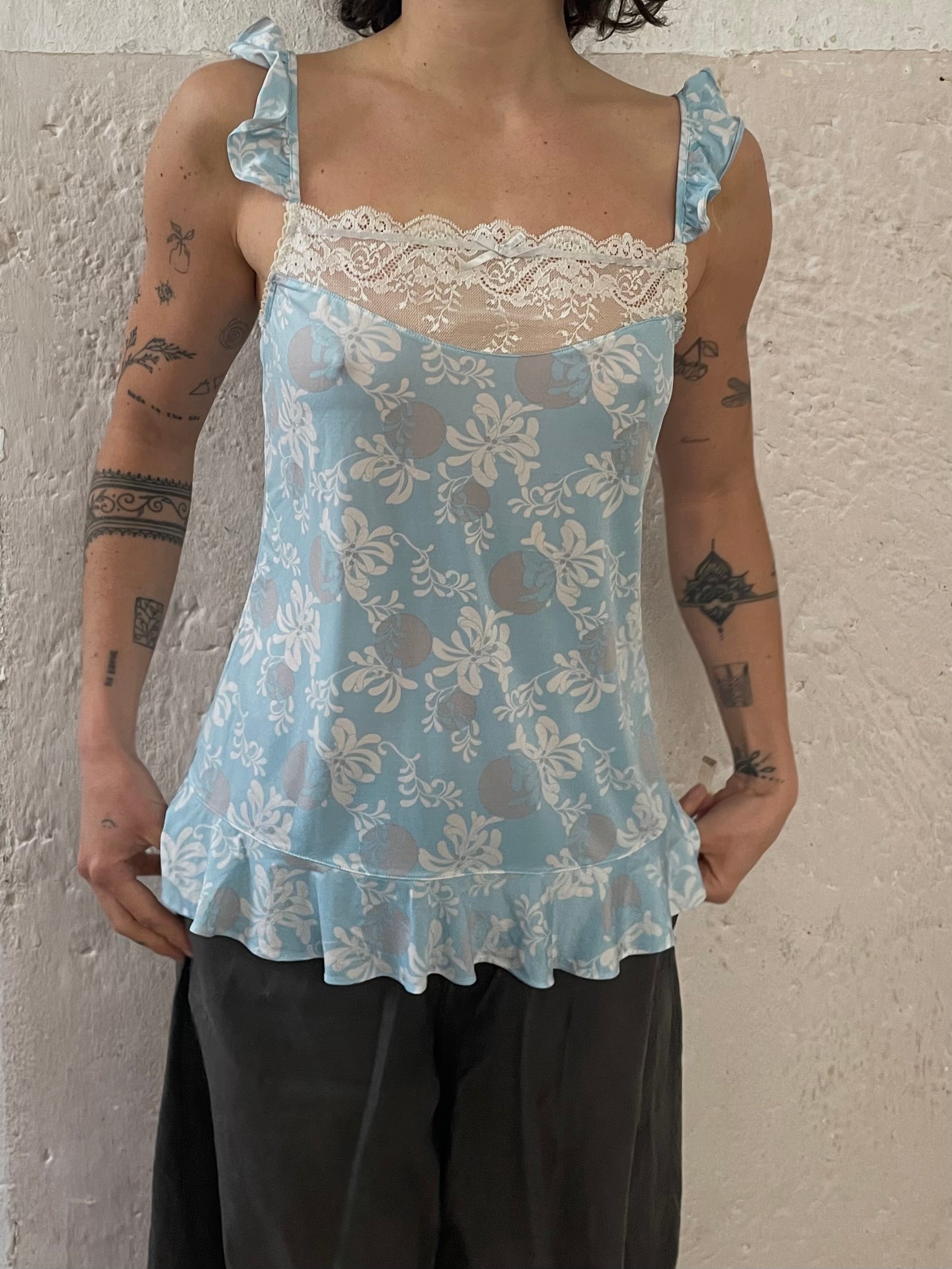 Y2K Rüschen Top S/M - Kleiderhaufen - Default Title