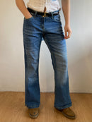 Jeans Vintage Blue Cotton John F. Gee Unisex – M
