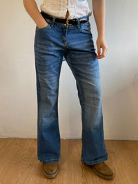Jeans Vintage Blue Cotton John F. Gee Unisex – M