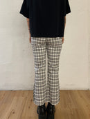 Flared Slim Fit Trousers – Made in France White/Grey – S