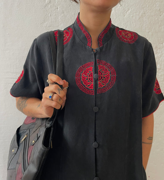 Vintage Sommer Bluse M