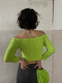 Giftgrünes Top S - Kleiderhaufen - Default Title