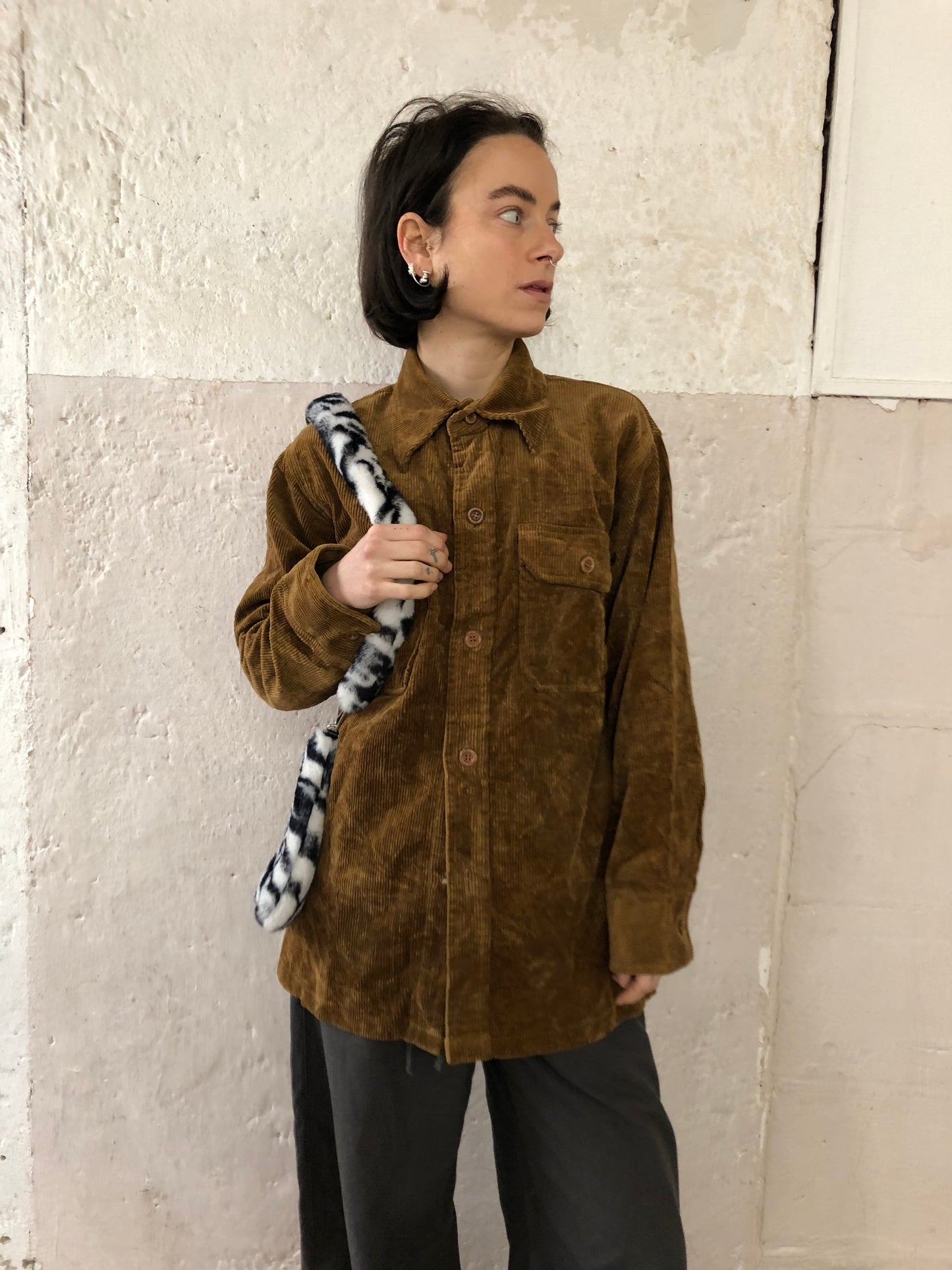 Braune Cord Jacke