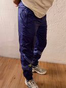 Vintage Unisex Sport Pants Adidas Purple Elastic Waist – L