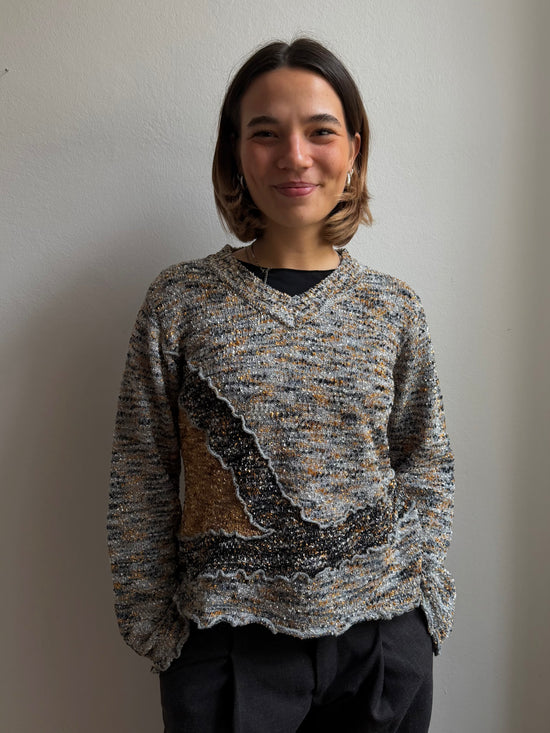 Vintage Sweater with sweet Pattern Unisex - M