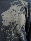 Oversized Longsleeve Shirt Darkblue Unisex - XL