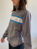 Track Jacket Vintage Y2K Puma Grey Blue Logo Unisex – L
