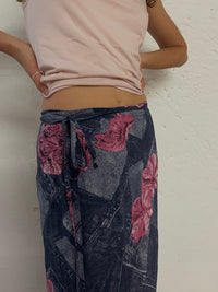 Blumen Wickelrock M - Kleiderhaufen - Default Title