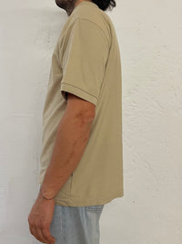 Vintage Lotto Polo Shirt Unisex Cream & Brown – XL