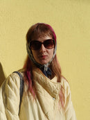 Handmade Merino Wool Cashmere Silk Bonnet Misty Silver Grey Light Grey Navy – One Size