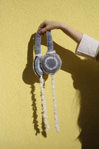 Handmade Merino Wool Wool Silk Fluffy Earmuffs Whimsy Lavender – One Size