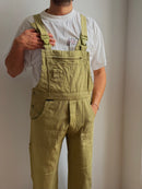 Sweat Life Overalls with adjustable side buttons 100% Cotton Brown Unisex - XL