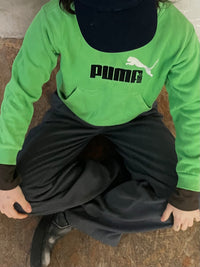 grüner Puma Hoodie S - Kleiderhaufen - Default Title