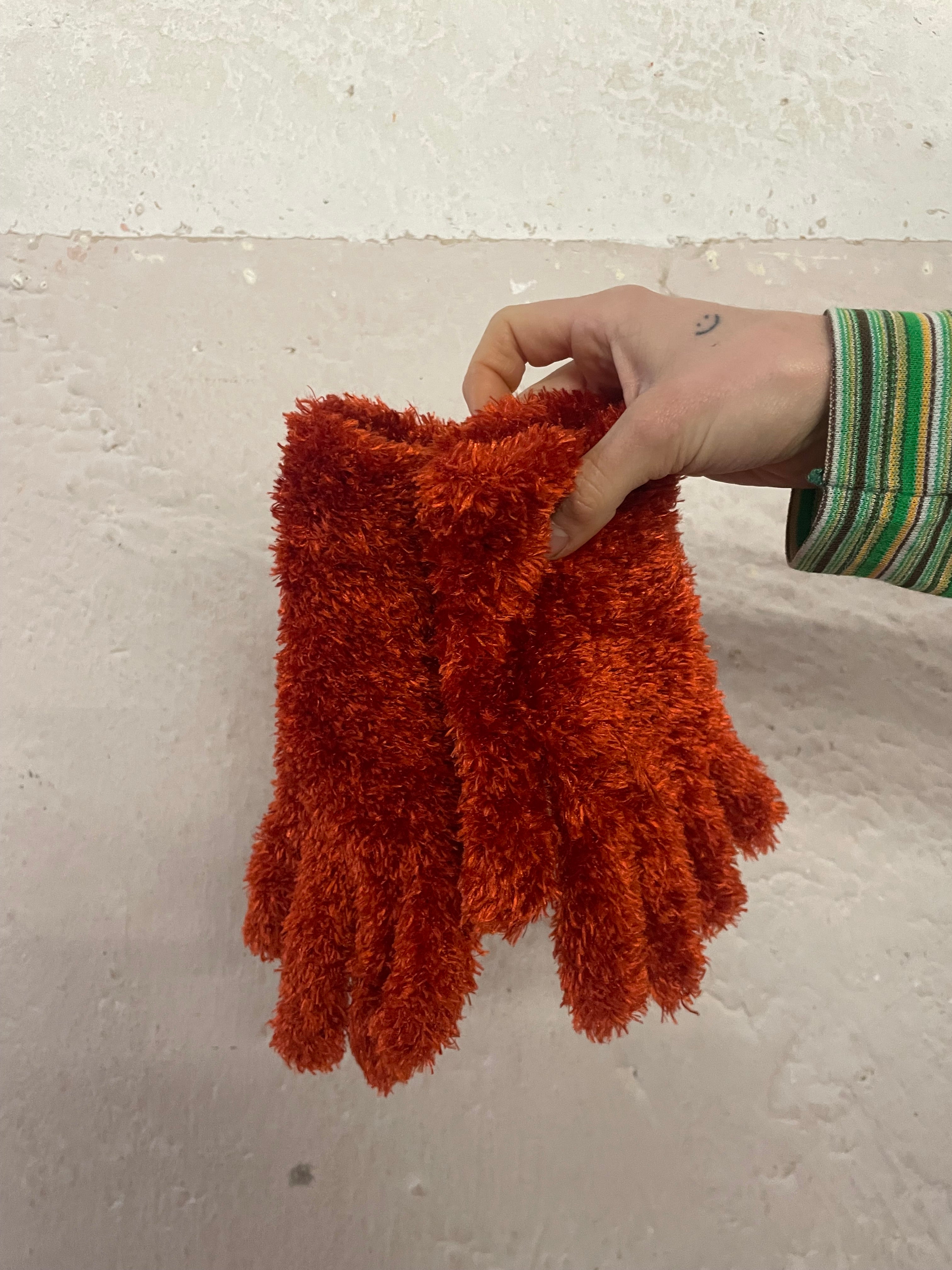 Warme Orange Handschuhe - Kleiderhaufen - Default Title