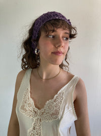 Earmuffs Vintage Purple Pink Wool Unisex – One Size