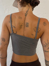 Spaghetti Top grau S