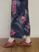 Blumen Wickelrock M - Kleiderhaufen - Default Title