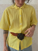 Dottergelbes Hemd Size L - Kleiderhaufen - Default Title