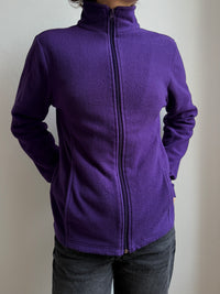 Vintage Fleece Jacket Purple Unisex - M