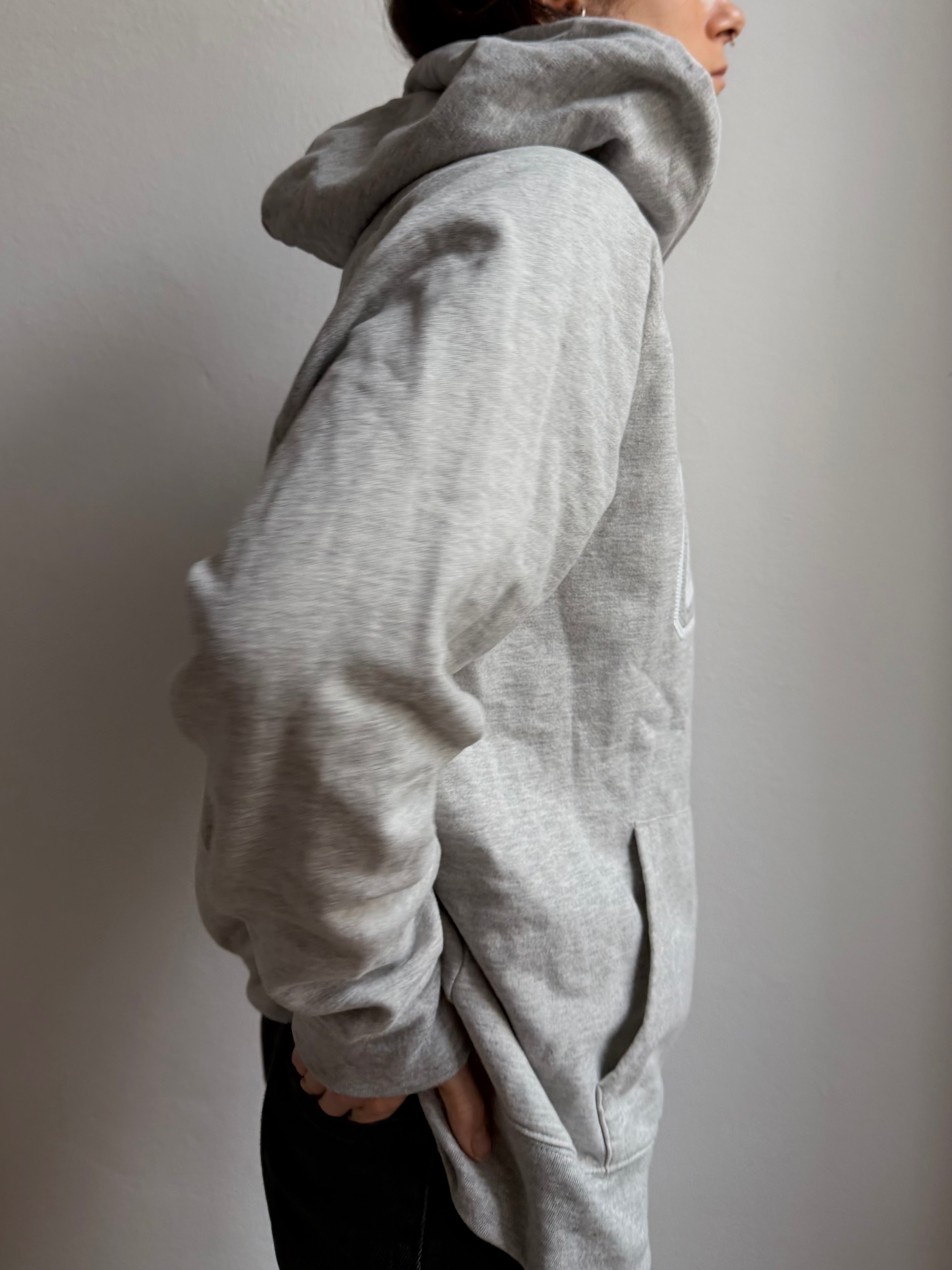 Cap Sweater Jacket Grey Unisex - XL