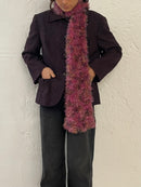 Vintage Blazer Padded Puffy Shoulders Purple – M