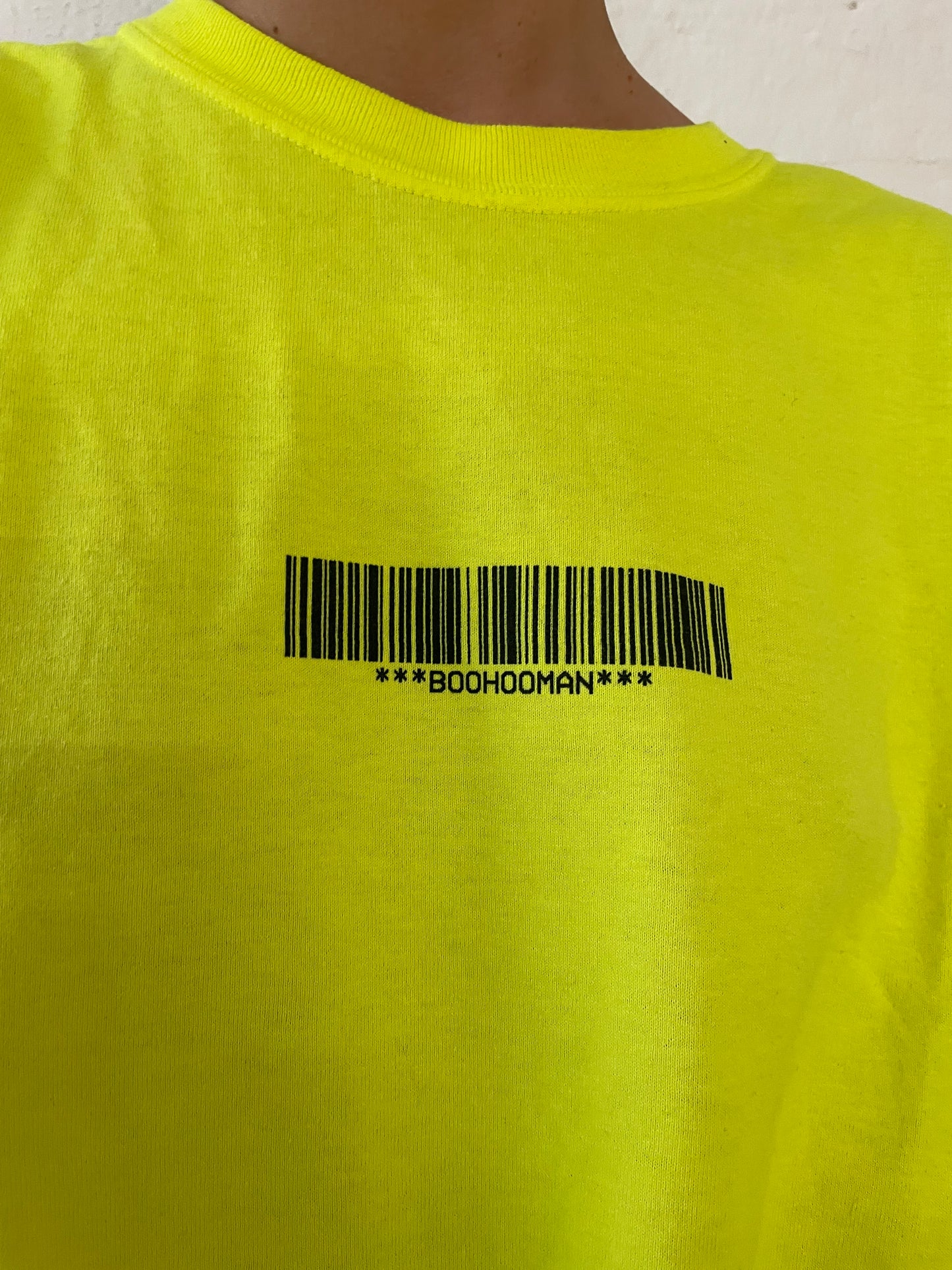 Neongelb Backprint Shirt Unisex M