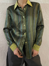 Langarm grüne Bluse - Kleiderhaufen - Default Title