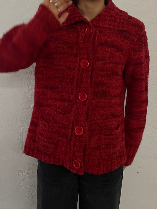Vintage Cassani Jacket Red Buttons - M