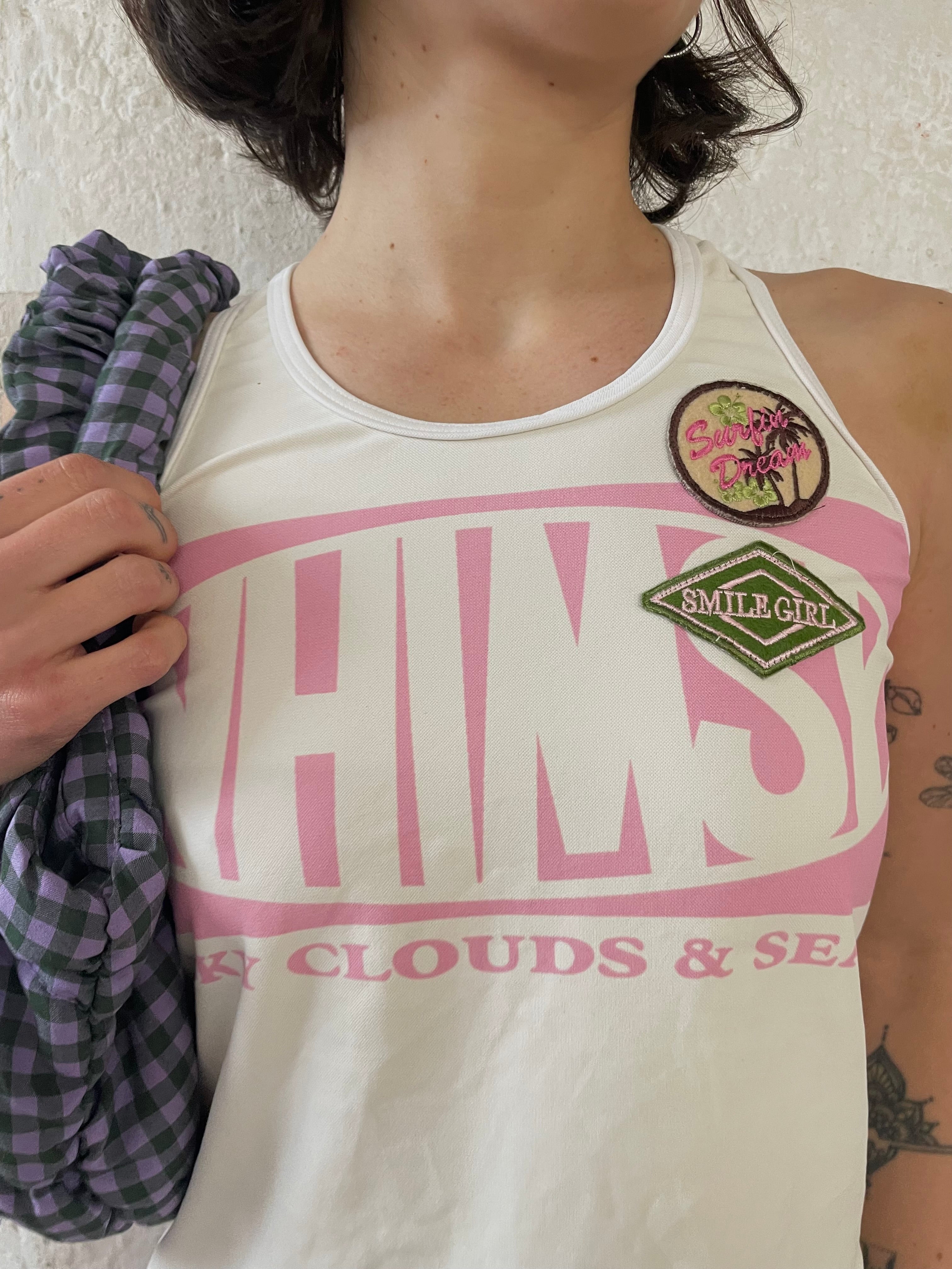 Sky Clouds & Sea Y2K Top - Kleiderhaufen - Default Title