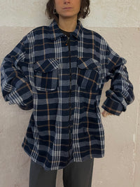 Stoffhemd Oversized Unisex Blue - Kleiderhaufen - Default Title