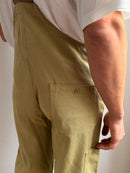 Sweat Life Overalls with adjustable side buttons 100% Cotton Brown Unisex - XL