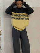 Cozy Vintage Sweater Yellow & Brown - Kleiderhaufen - Default Title