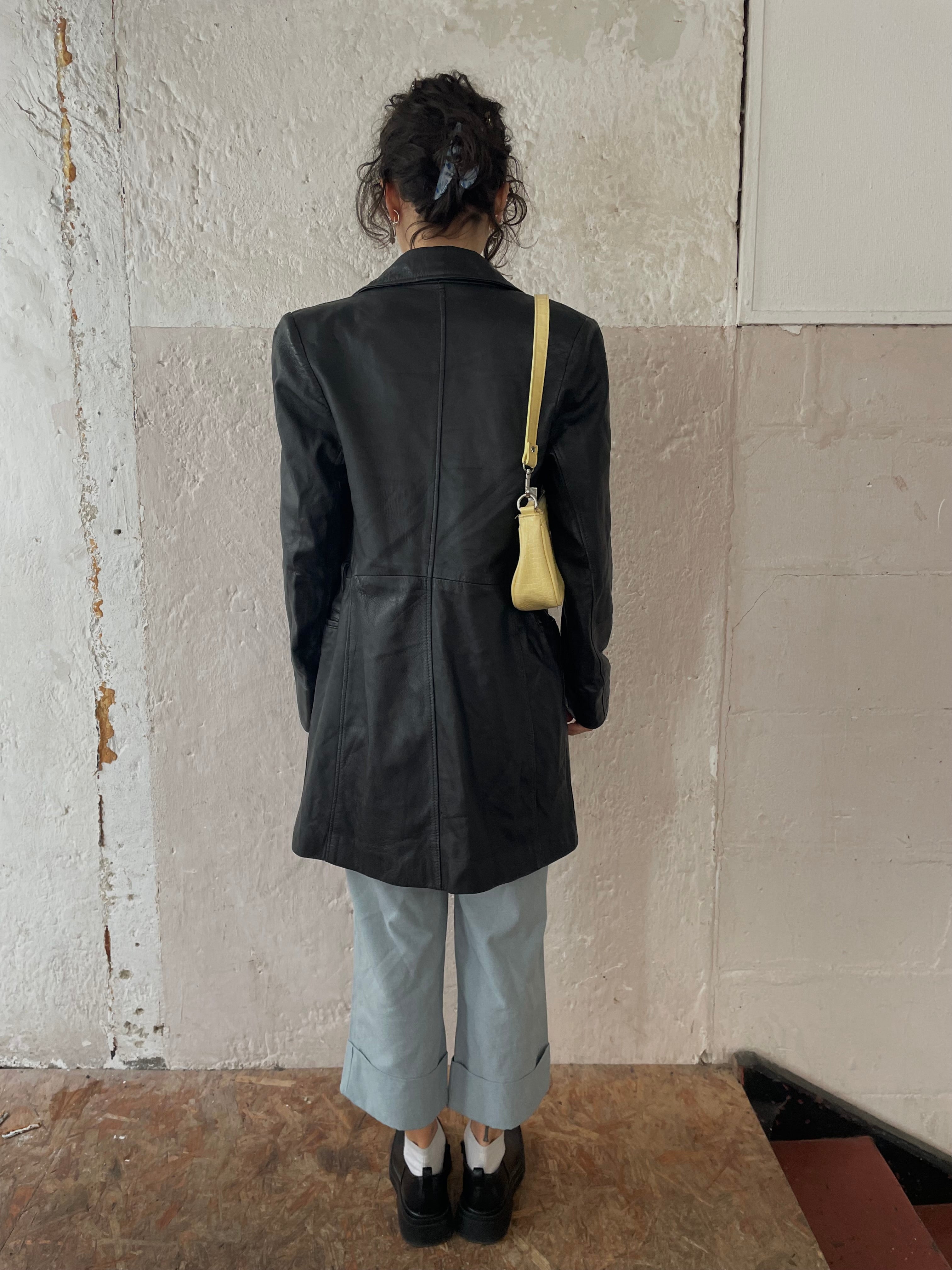 Vintage Ledermantel M