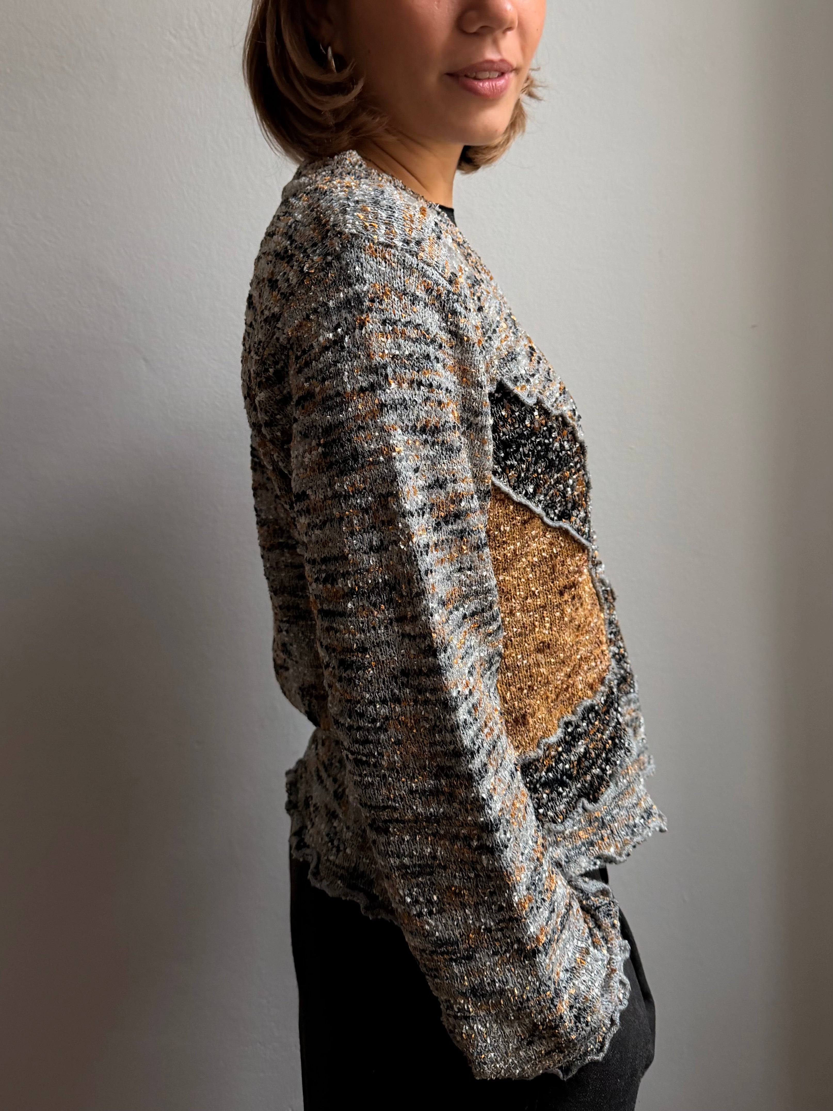 Vintage Sweater with sweet Pattern Unisex - M