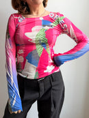 Vintage Custo Barcelona Longsleeve Shirt Pink - S