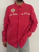 Vintage Kappa Shirt Pink Patch Details Long Sleeve – XXL