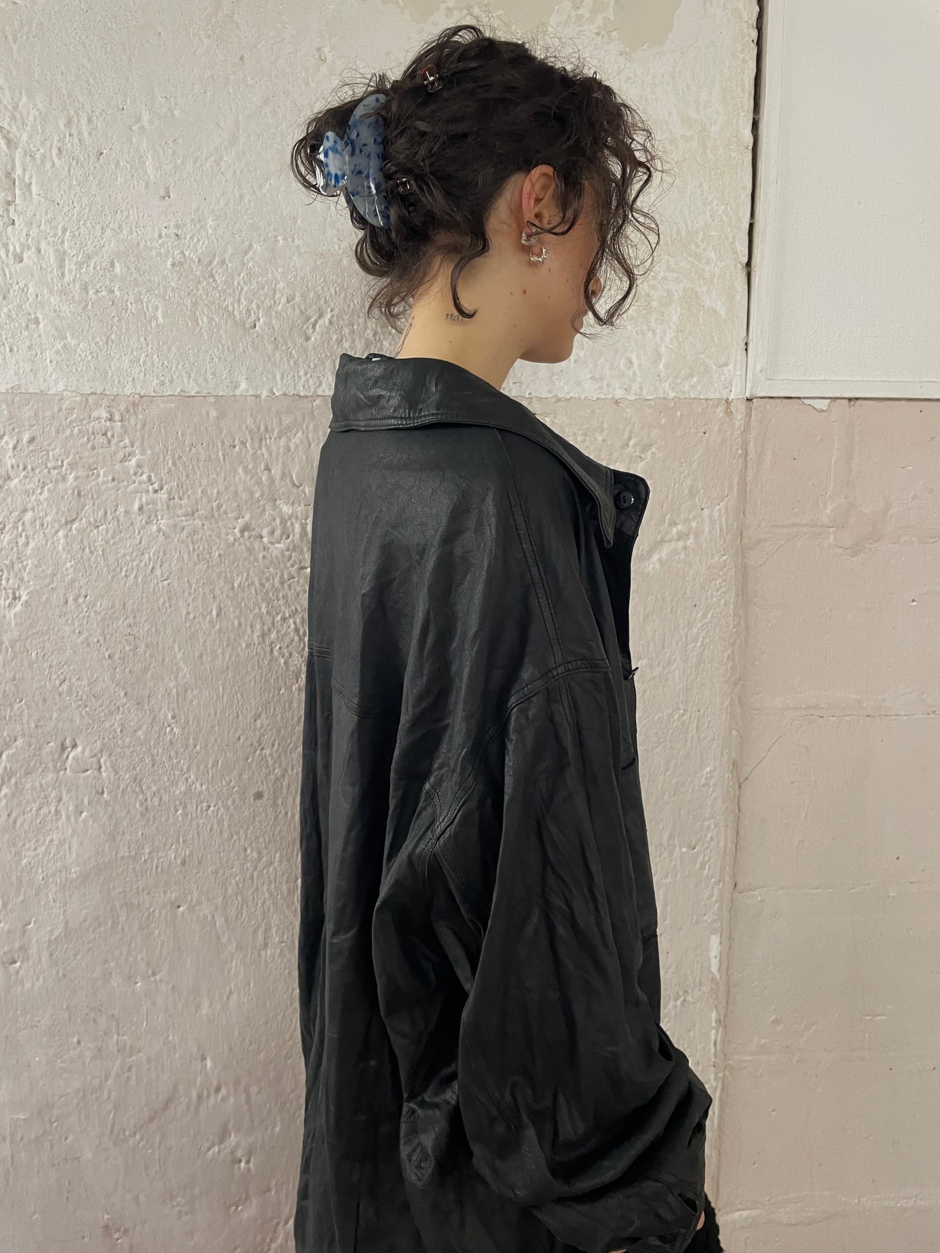 Dünne Lederjacke Black L - Kleiderhaufen - Default Title