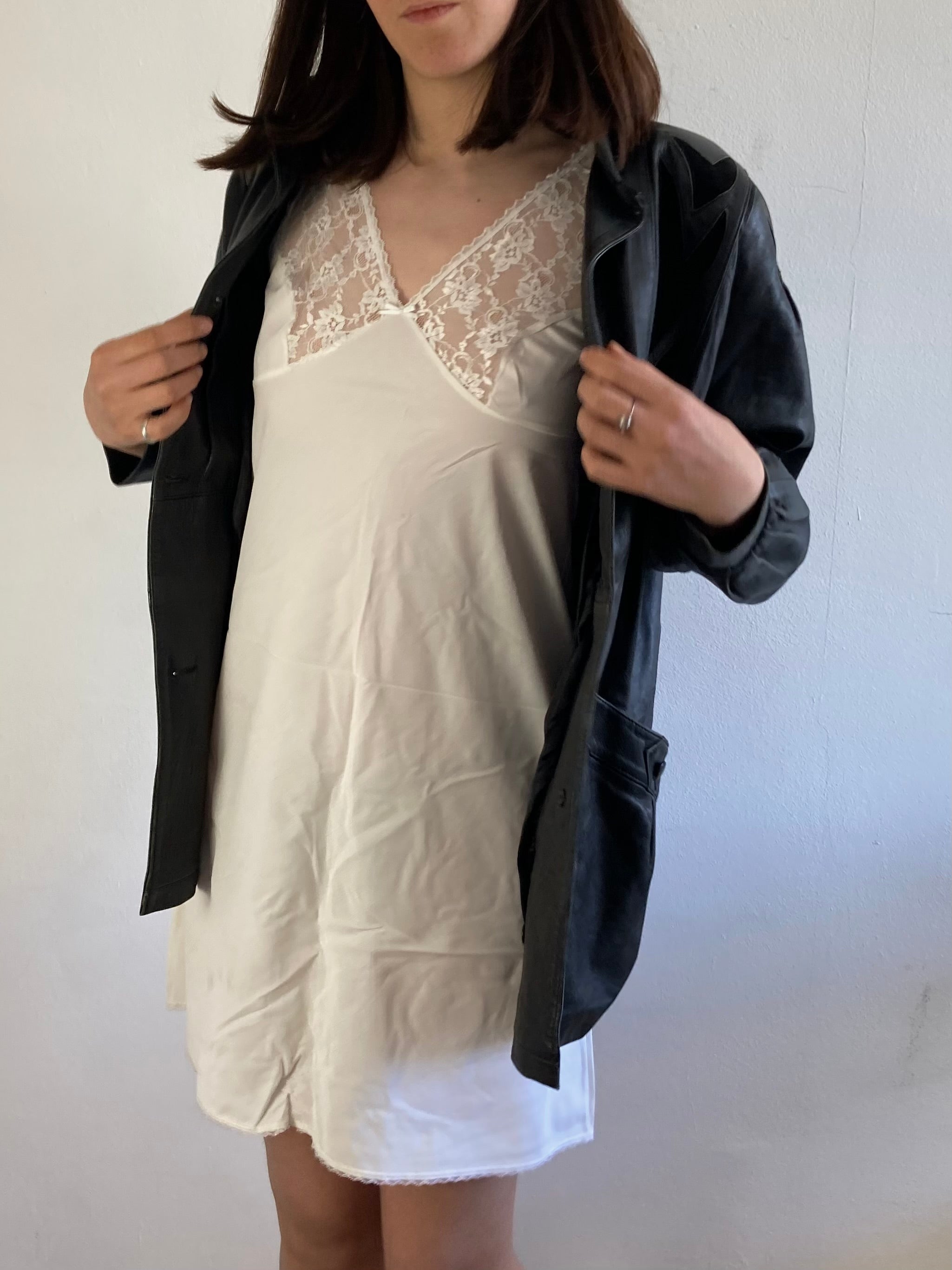Dress Vintage Sheer Lightweight Summer Elegant Layering Nightdress – M/L