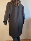 Coat Griffe Noire Brown Wool-Blend Spring Coat Unisex – M/L