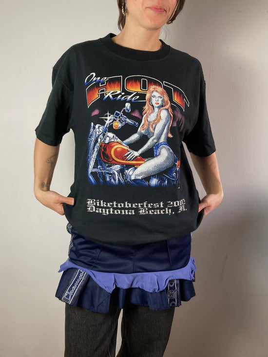 T-Shirt Vintage Daytona Beach Front Print HOT Unisex – L