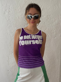 Lila Y2K top reversibel S - Kleiderhaufen - Default Title