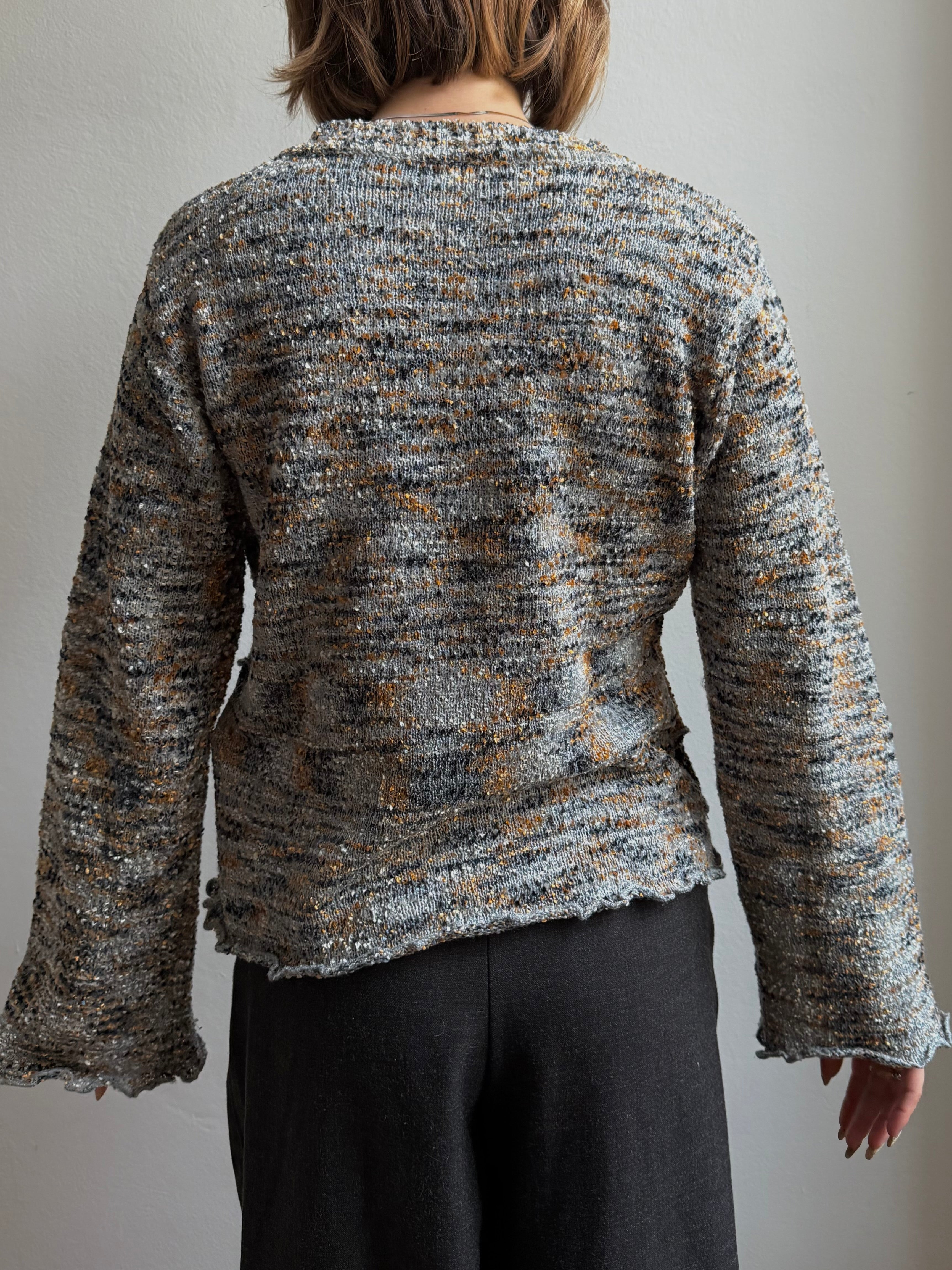 Vintage Sweater with sweet Pattern Unisex - M