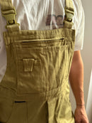 Sweat Life Overalls with adjustable side buttons 100% Cotton Brown Unisex - XL