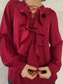 Bluse zum schnüren - Kleiderhaufen - Default Title